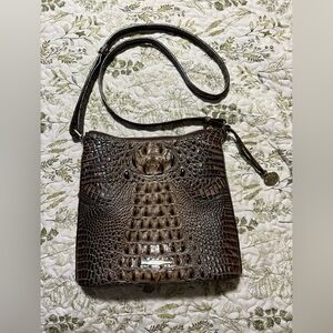 Brahmin Katie Melbourne Crocodile Embossed Crossbody Bag